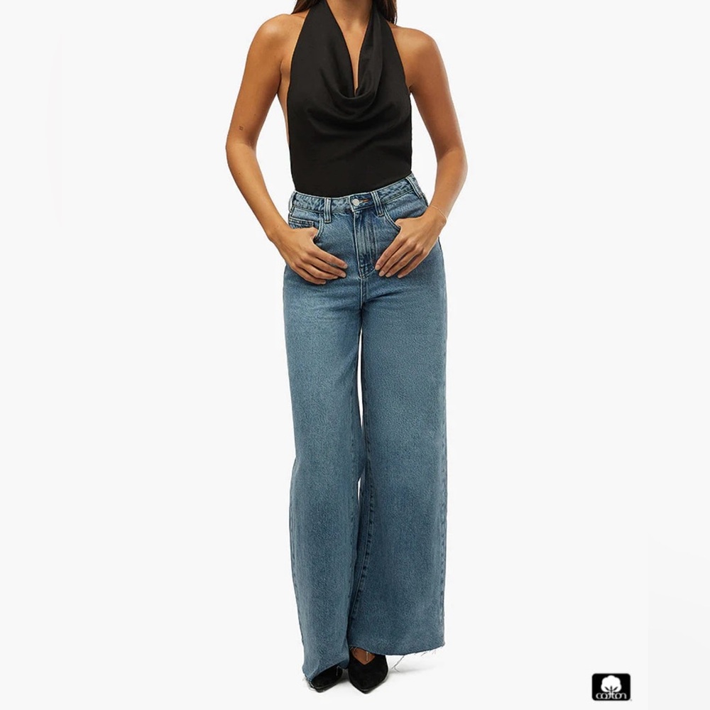 WeWoreWhat Cowl Halter Bodysuit